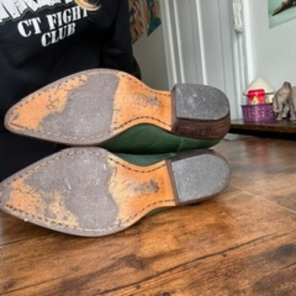 Nine West Leather Evie Cap Toe Cowboy Boots - Picture 5 of 6